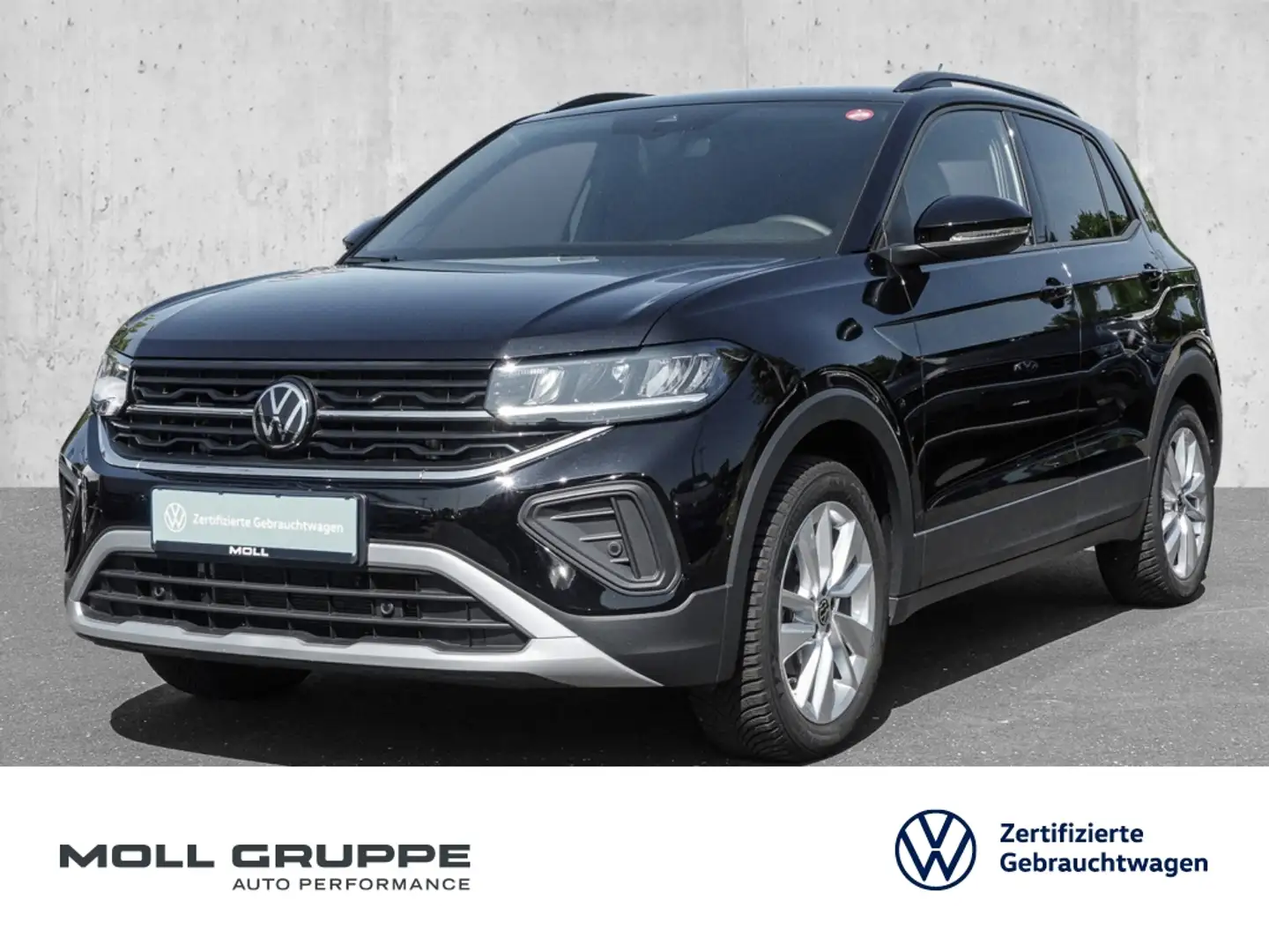 Volkswagen T-Cross 1.0 TSI DSG Life MATRIX 2xKLIMA ACC AUT Schwarz - 1