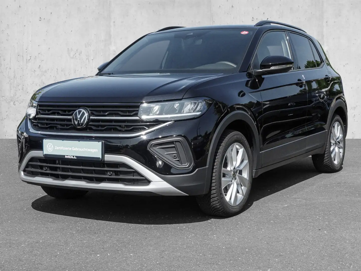 Volkswagen T-Cross 1.0 TSI DSG Life MATRIX 2xKLIMA ACC AUT Schwarz - 2