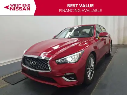 Red 2024 INFINITI Q50 Sedan All-Wheel Drive Automatic