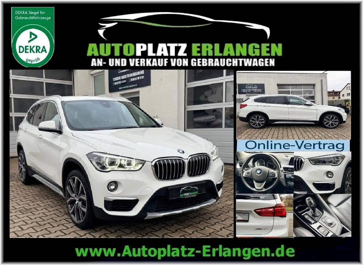 BMW X1 xDrive 20 i xLine *CAM*LEDER*LED Blanc - 1