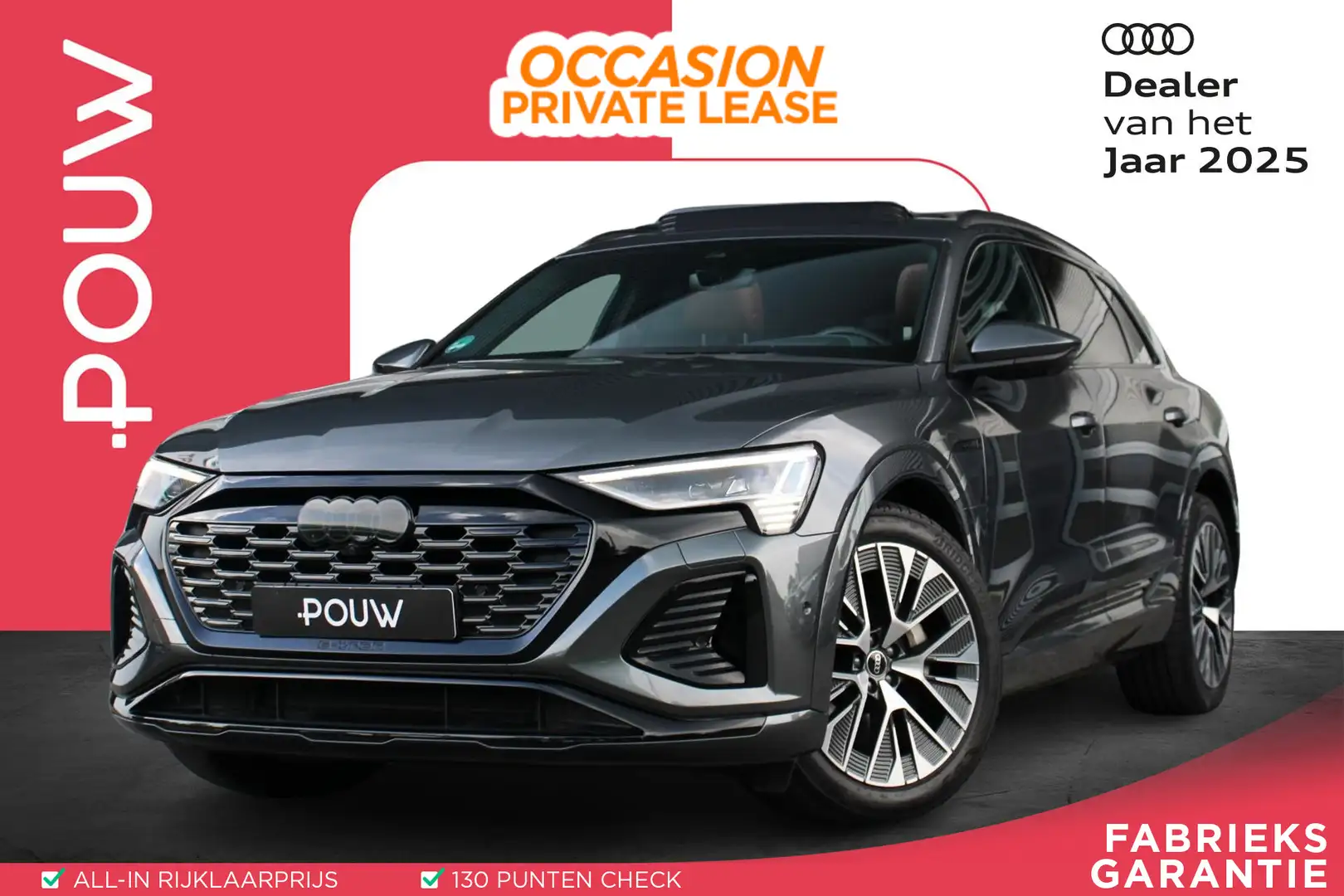 Audi Q8 e-tron 55 408pk quattro S Edition 115 kWh | Head-up Displ Gris - 1