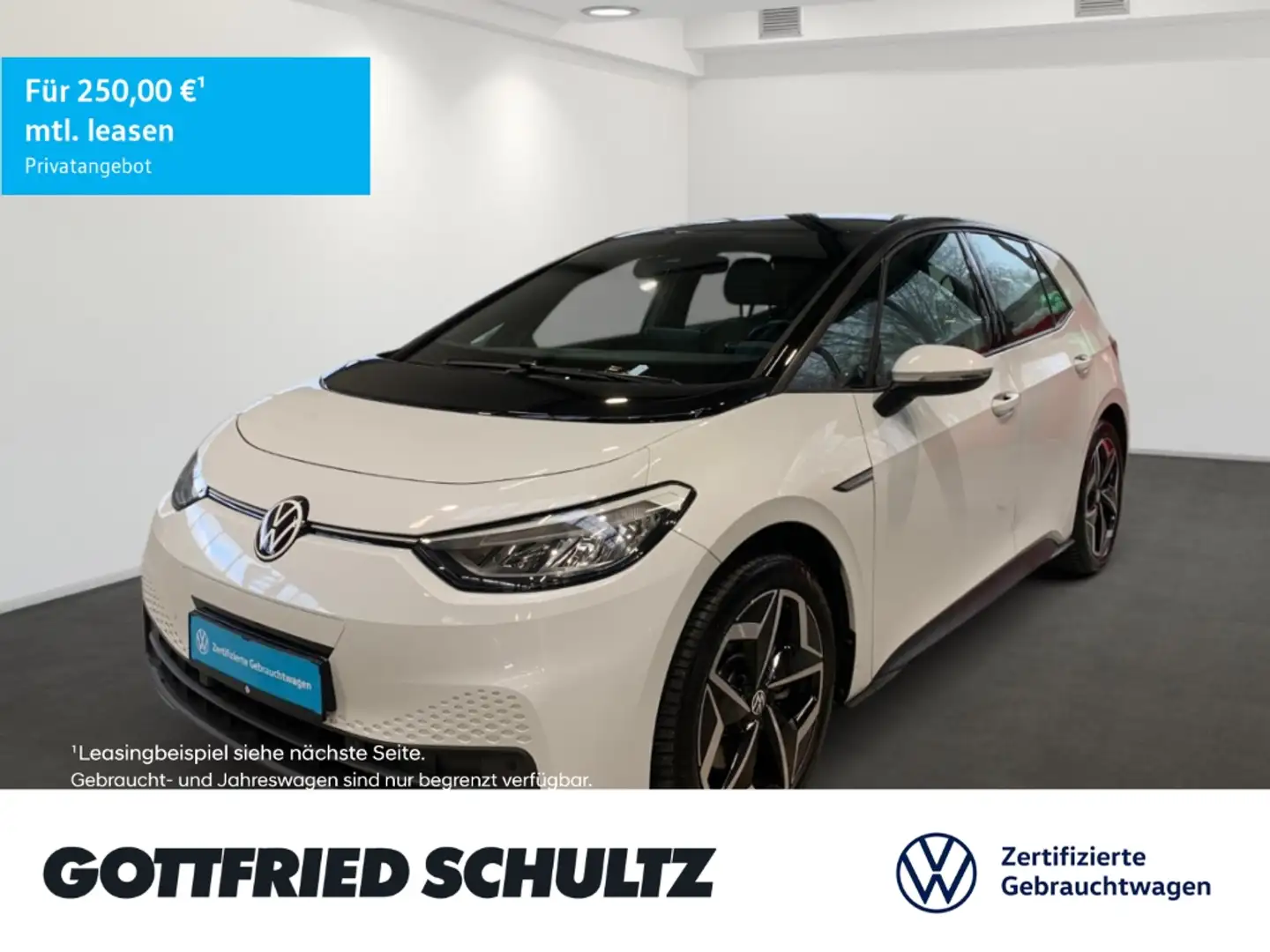 Volkswagen ID.3 PURE PERFORMANCE CITY 45 kWh CCS CARPLAY ACC EINPA Weiß - 1