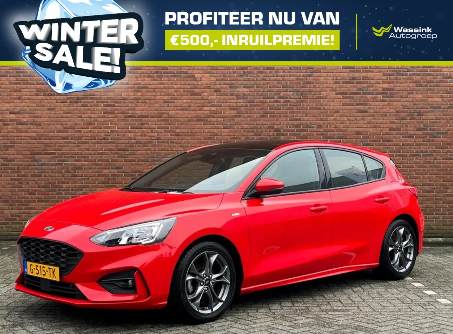 Ford Focus 1.0 EcoBoost 125pk ST-Line Business I WINTERSALE I Rouge - 1