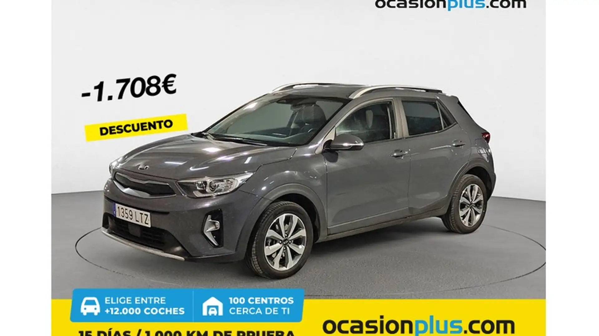 Kia Stonic 1.0 T-GDi MHEV Drive 120 Gris - 1