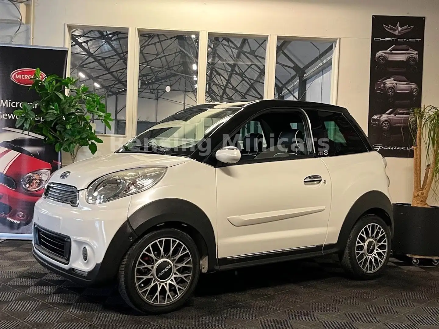 Microcar M8 DCI Sport M8 Mopedauto Weiss Minicar 45 KM Wit - 1