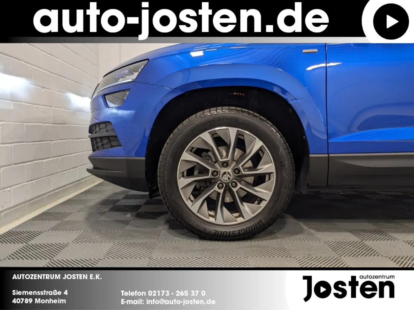 Skoda Karoq Clever 1.5 ACT DSG AHK Navi VarioFlex LED Blauw - 2