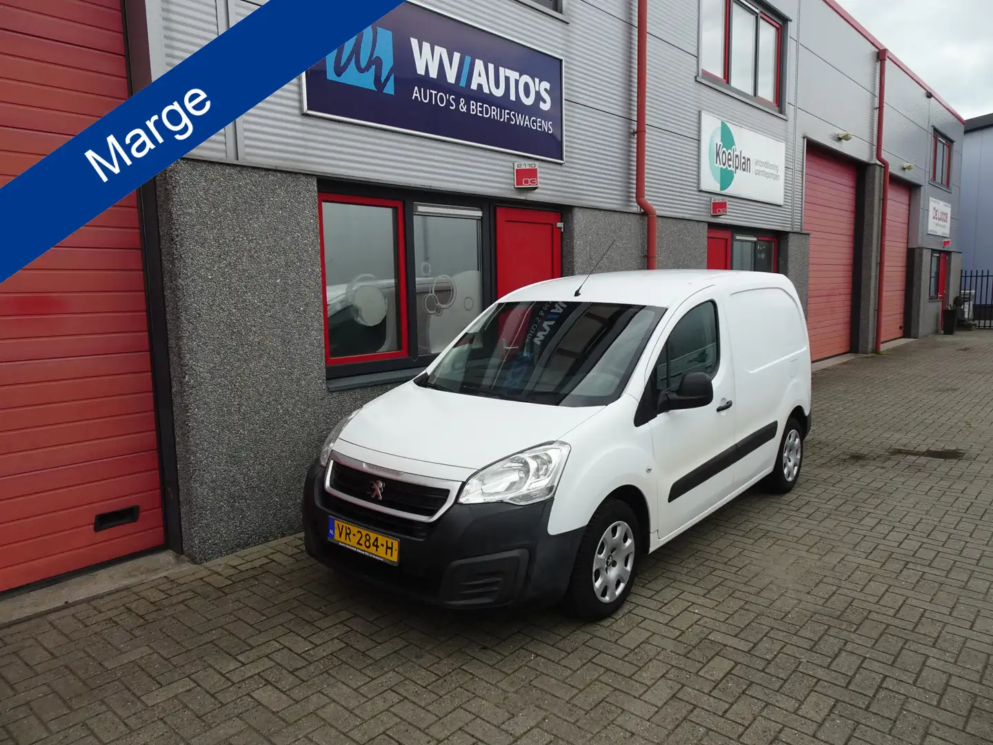Peugeot Partner 120 1.6 BlueHDi 75 L1 XR MARGE !!!!!!! Wit - 1