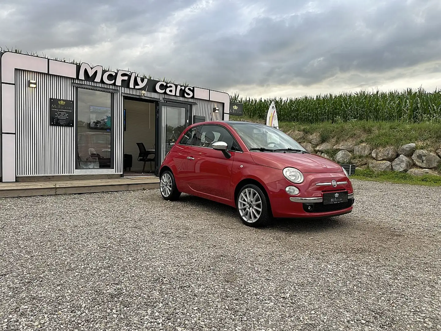 Fiat 500 - ZAHNRIEMENSATZ NEU - PANORAMADACH - KLIMA - A... Rot - 2