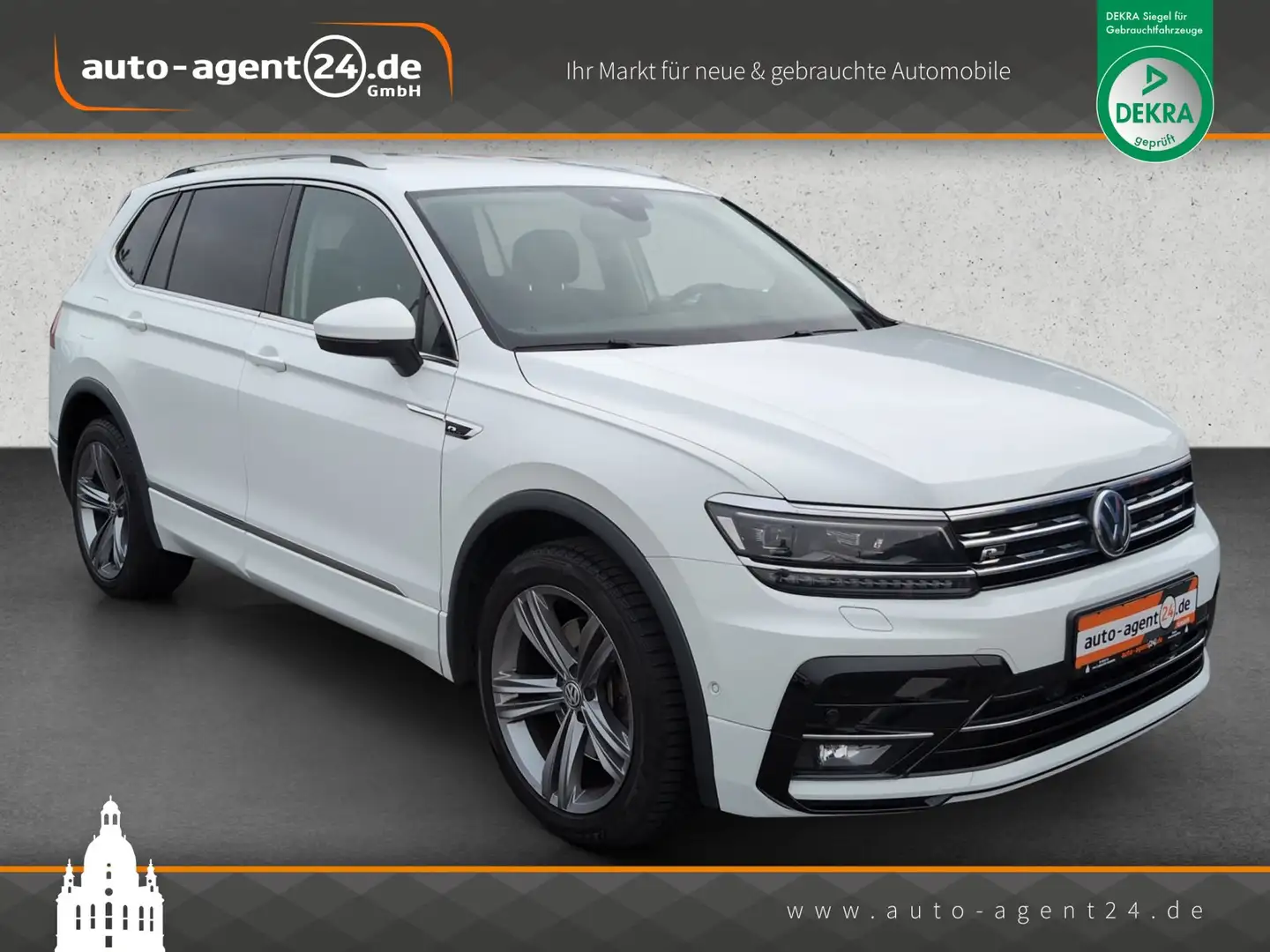 Volkswagen Tiguan Allspace 2.0 TSI 4M Highl./R-Line/ACC/AHK Weiß - 1