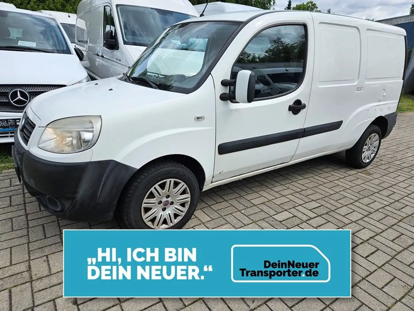Fiat Doblo MAXI BENZIN+GAS|TÜV 10'2026|KLIMA|AHK Weiß - 1