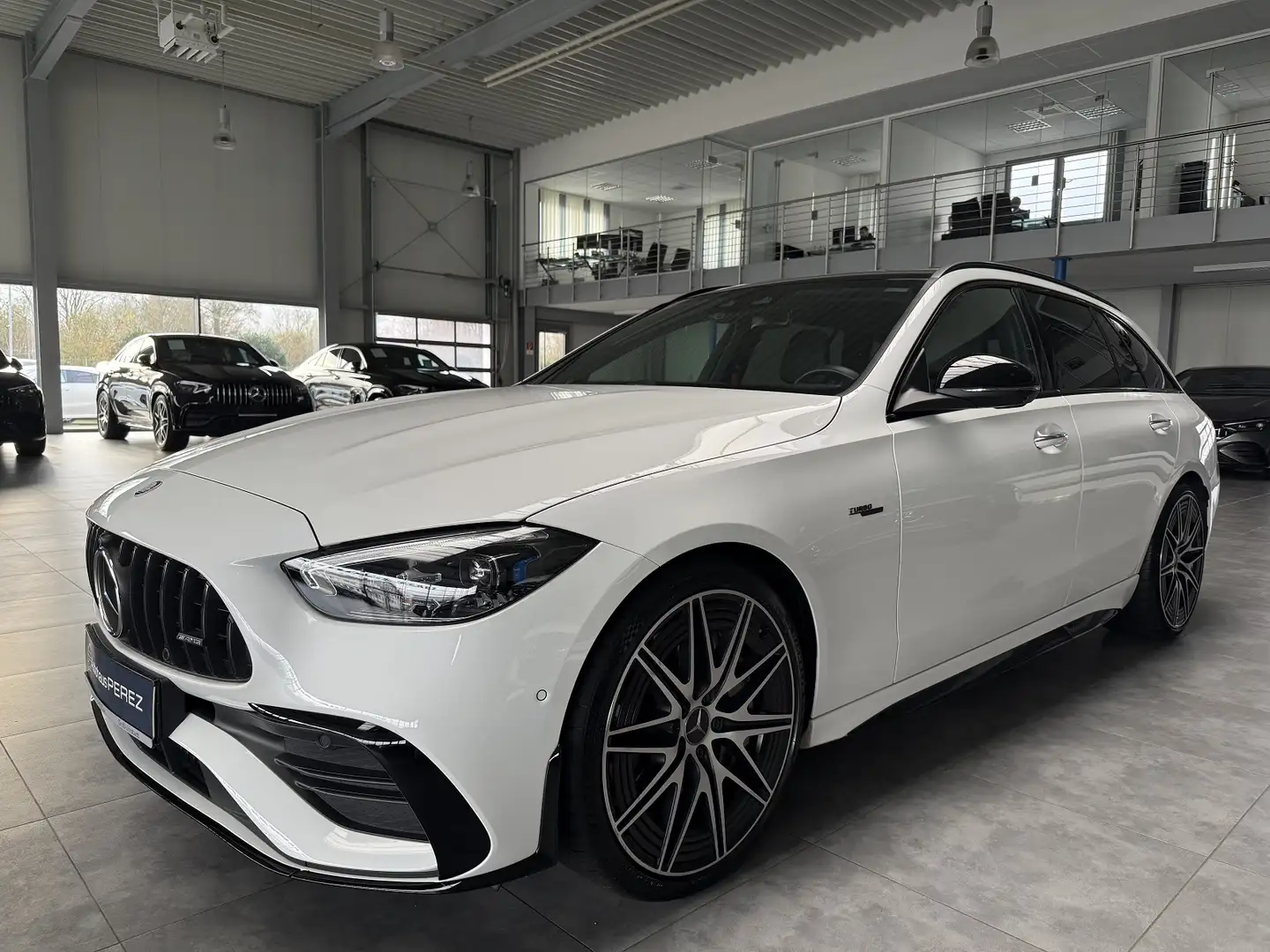 Mercedes-Benz C 43 AMG T 4M PREMIUM DISTRONIC-NIGHT II-PANO SD Blanc - 2