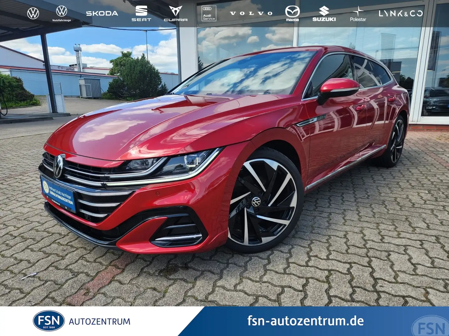 Volkswagen Arteon Shootingbrake 2.0 TDI R-line Matrix StHz AHK RFK Rot - 1