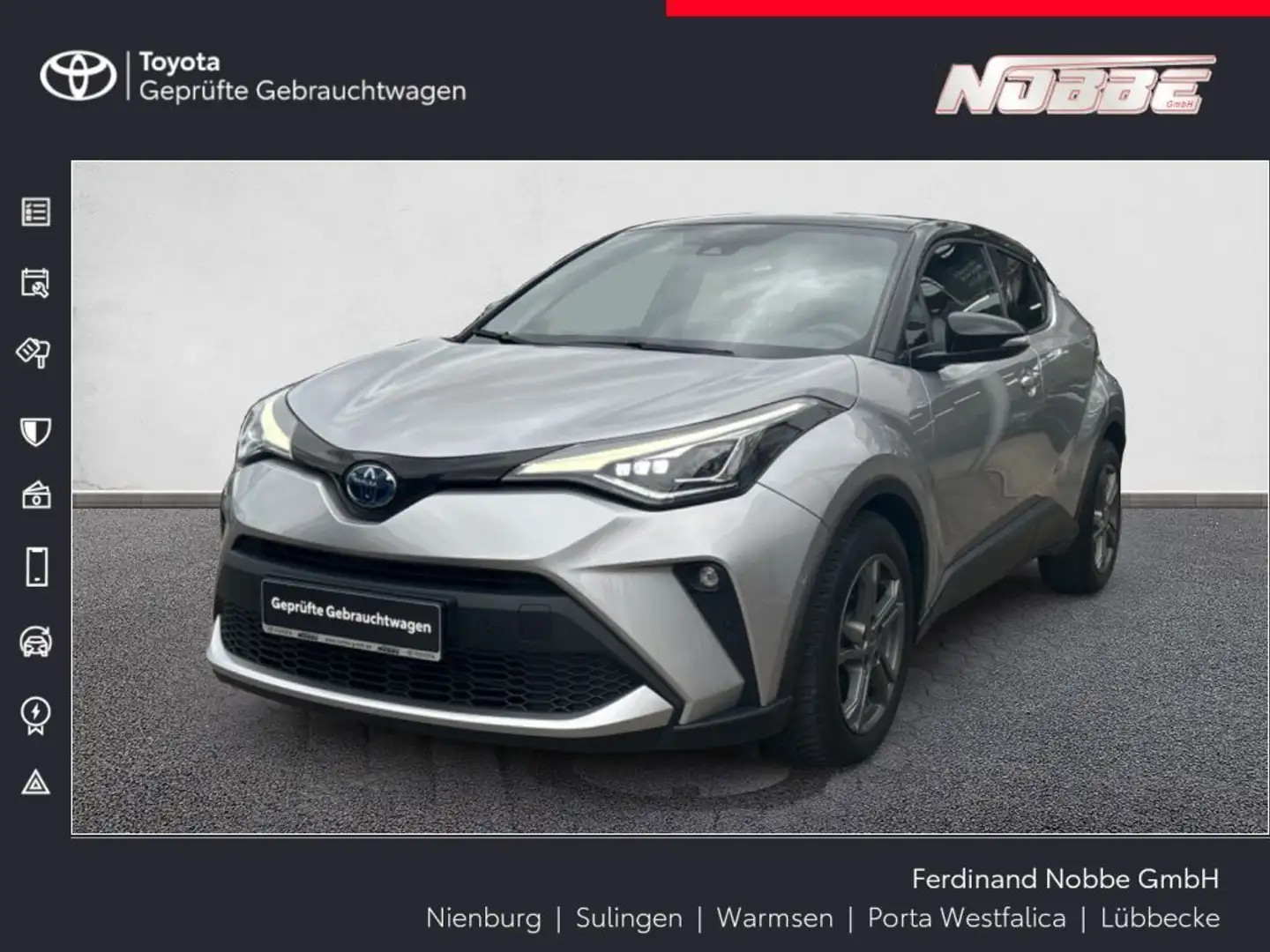 Toyota C-HR 2.0 Hybrid Team Deutschland Silber - 1