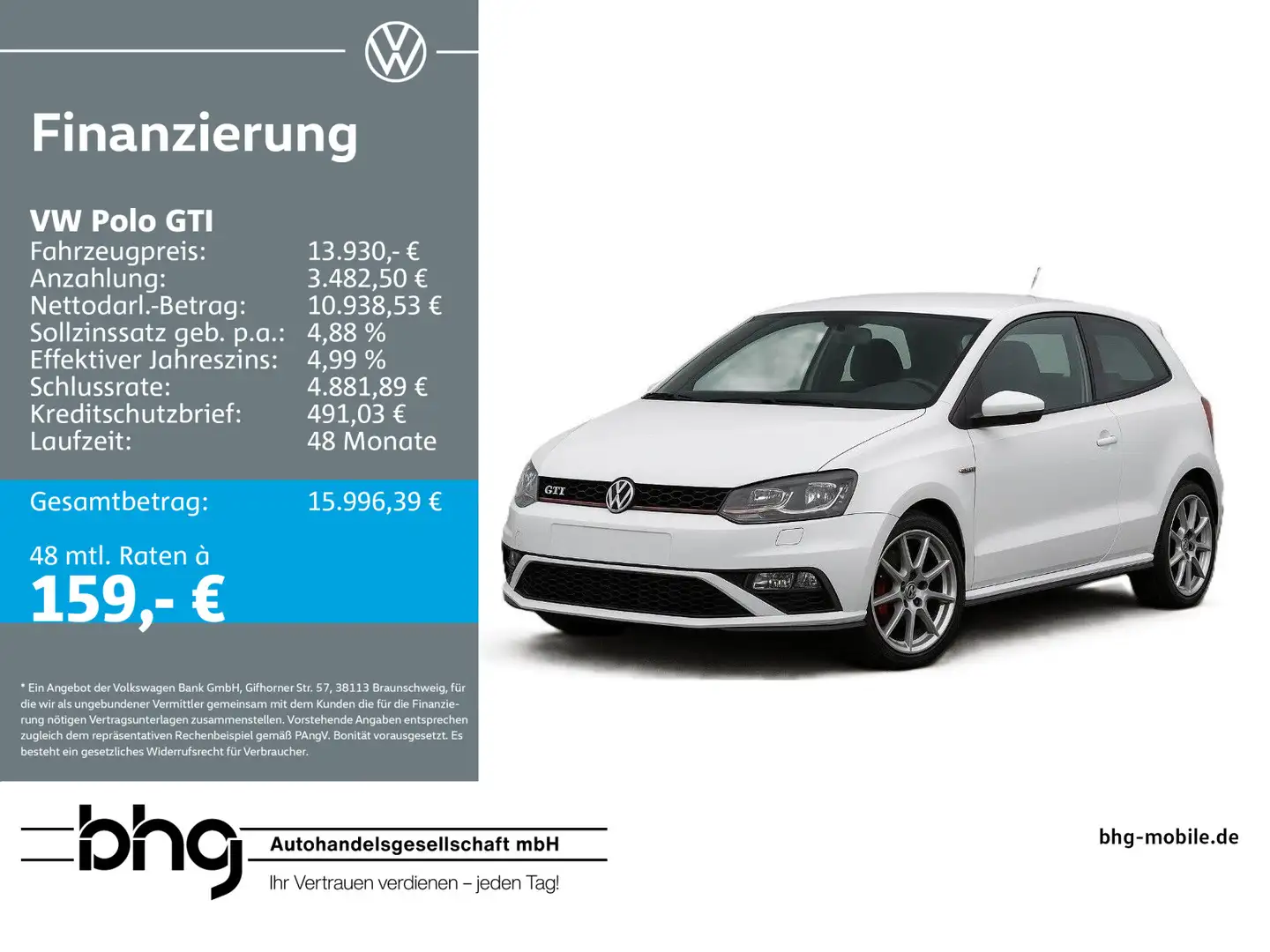 Volkswagen Polo GTI 1.8TSI LED Alcantara TopSport Parkpilot Weiß - 1