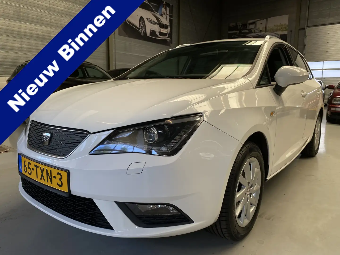 SEAT Ibiza ST 1.2 TDI Style Leer, Airco clima, Xenon Wit - 1