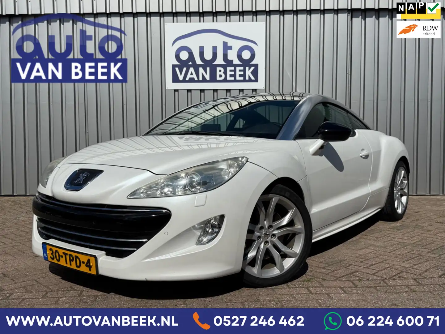 Peugeot RCZ 1.6 THP|JBL|200pk|Cruise|Sensoren Weiß - 1