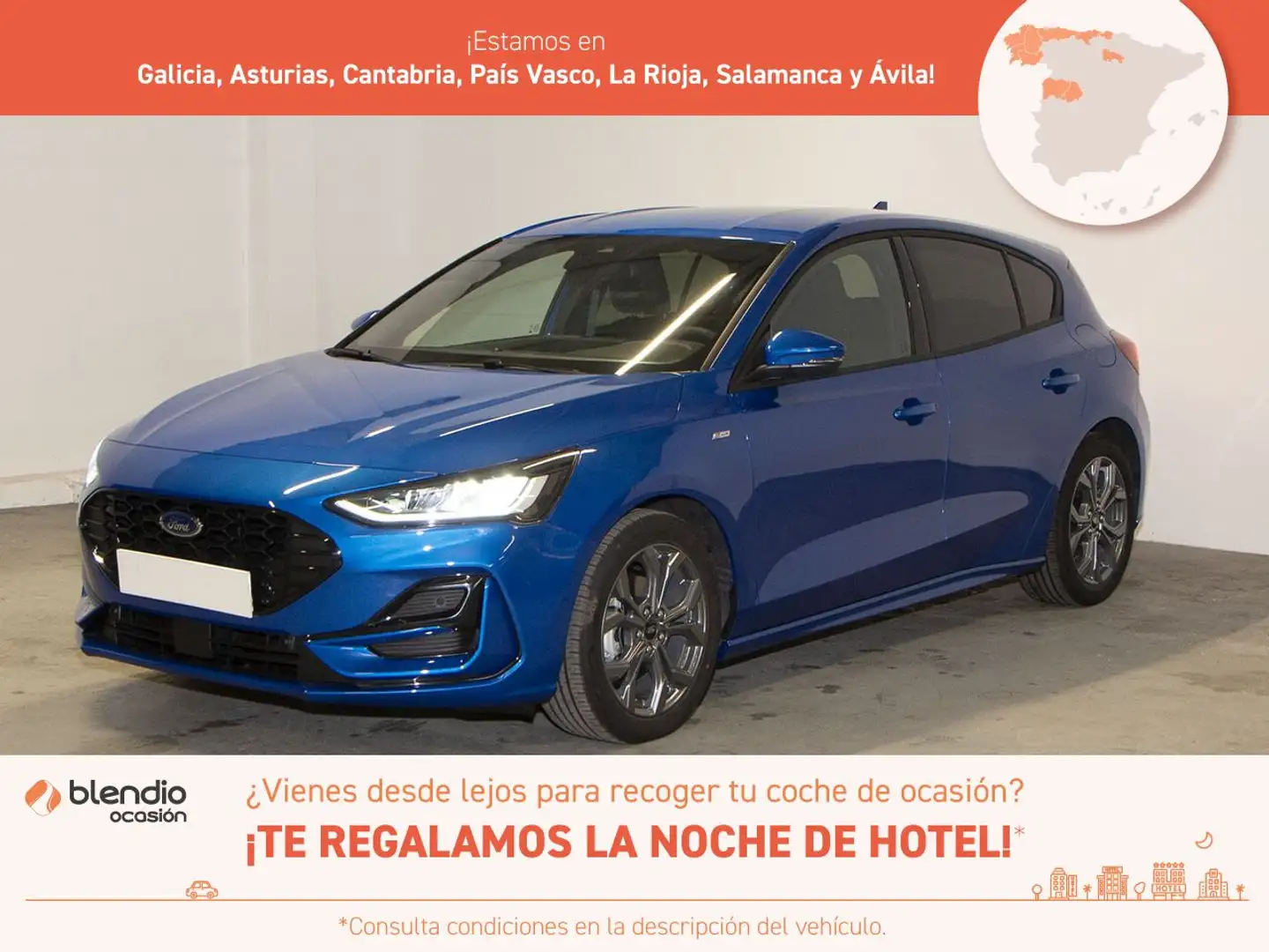 Ford Focus 1.0 Ecoboost MHEV ST Line X 155 Azul - 1