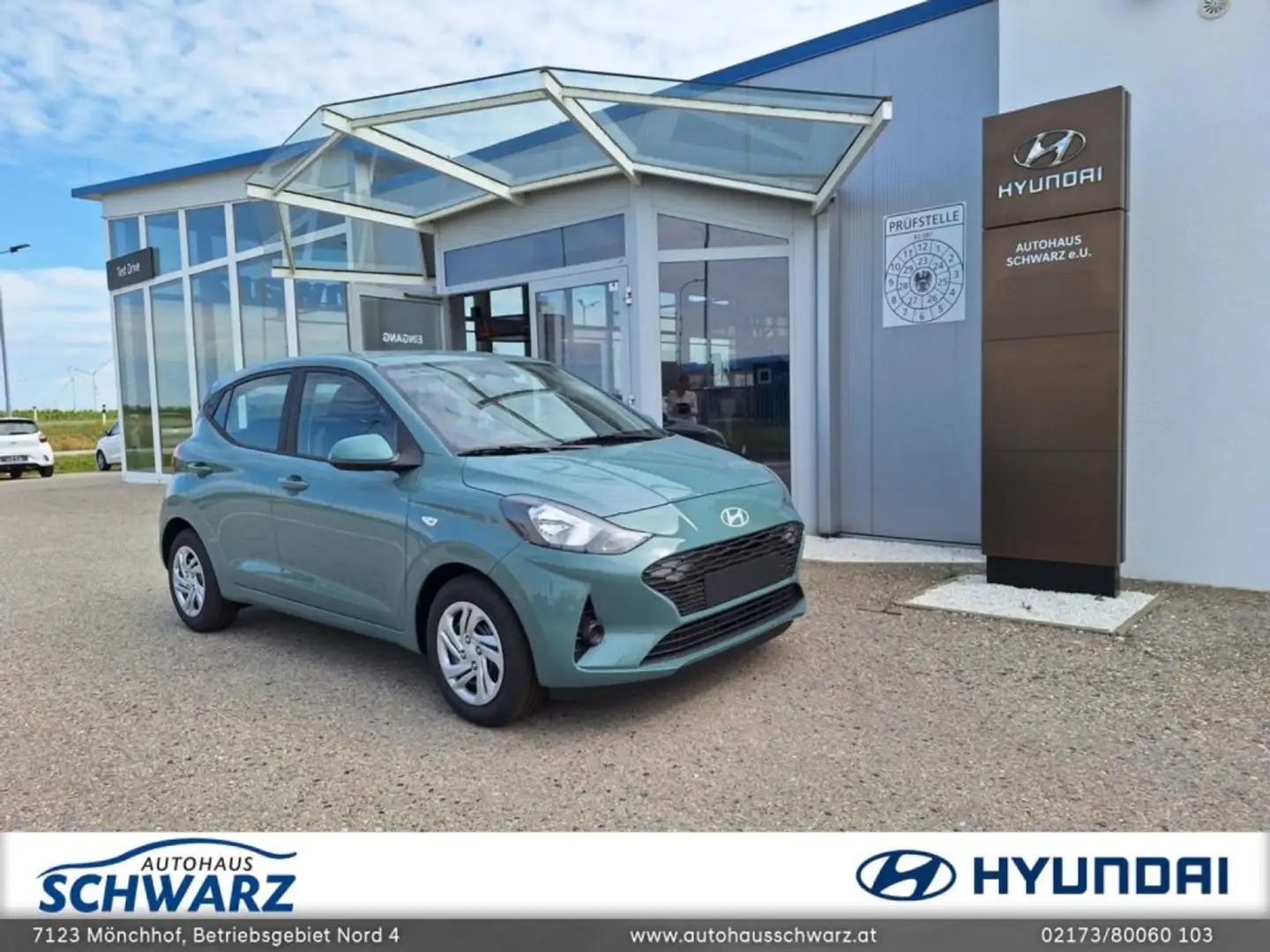 Hyundai i10 GO 1,0 MT a5bg1 Grün - 1