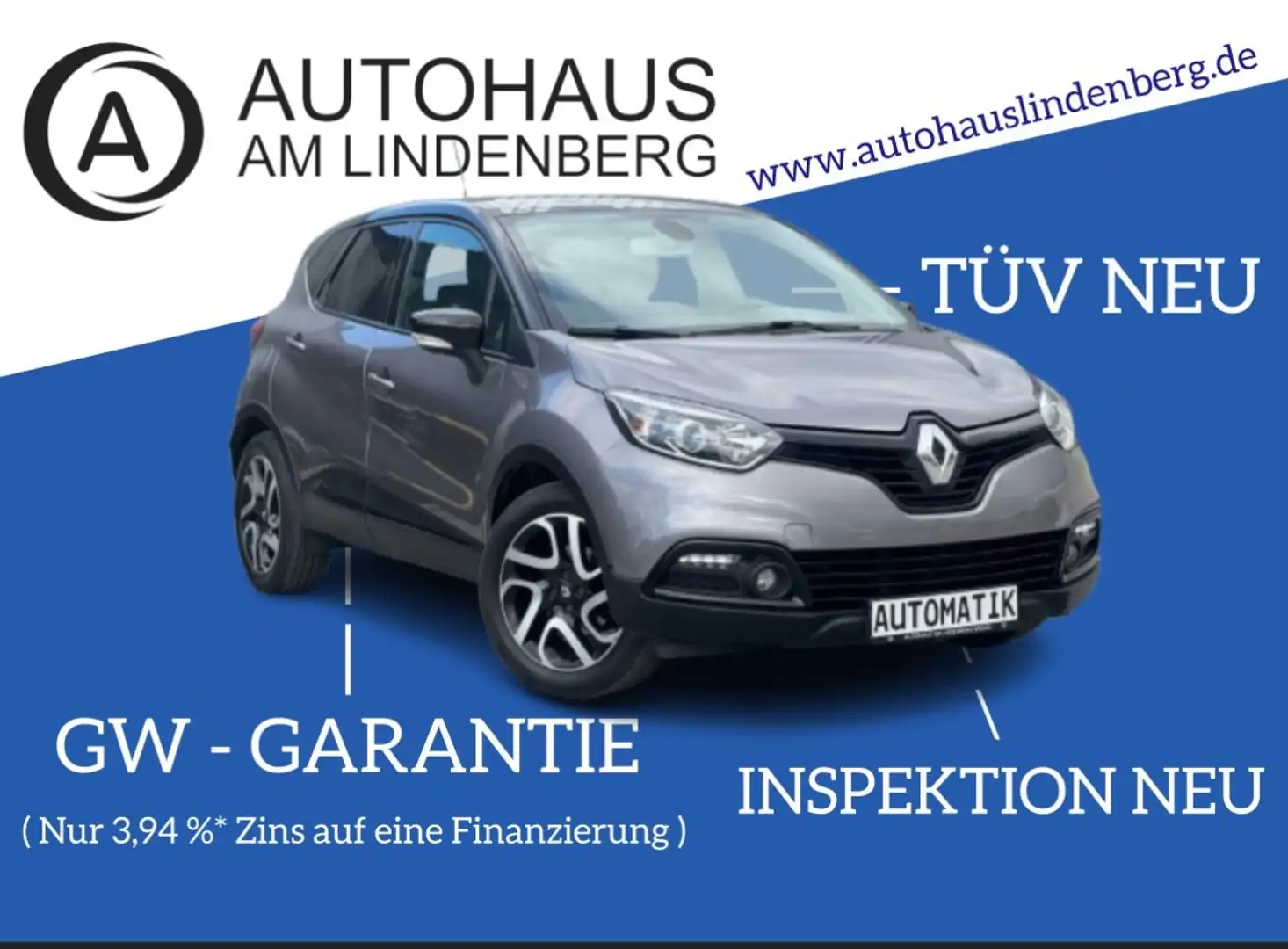 Renault Captur Luxe*AUTOMATIK*82.000KM*SHZ*NAVI*R-KAM Zwart - 1