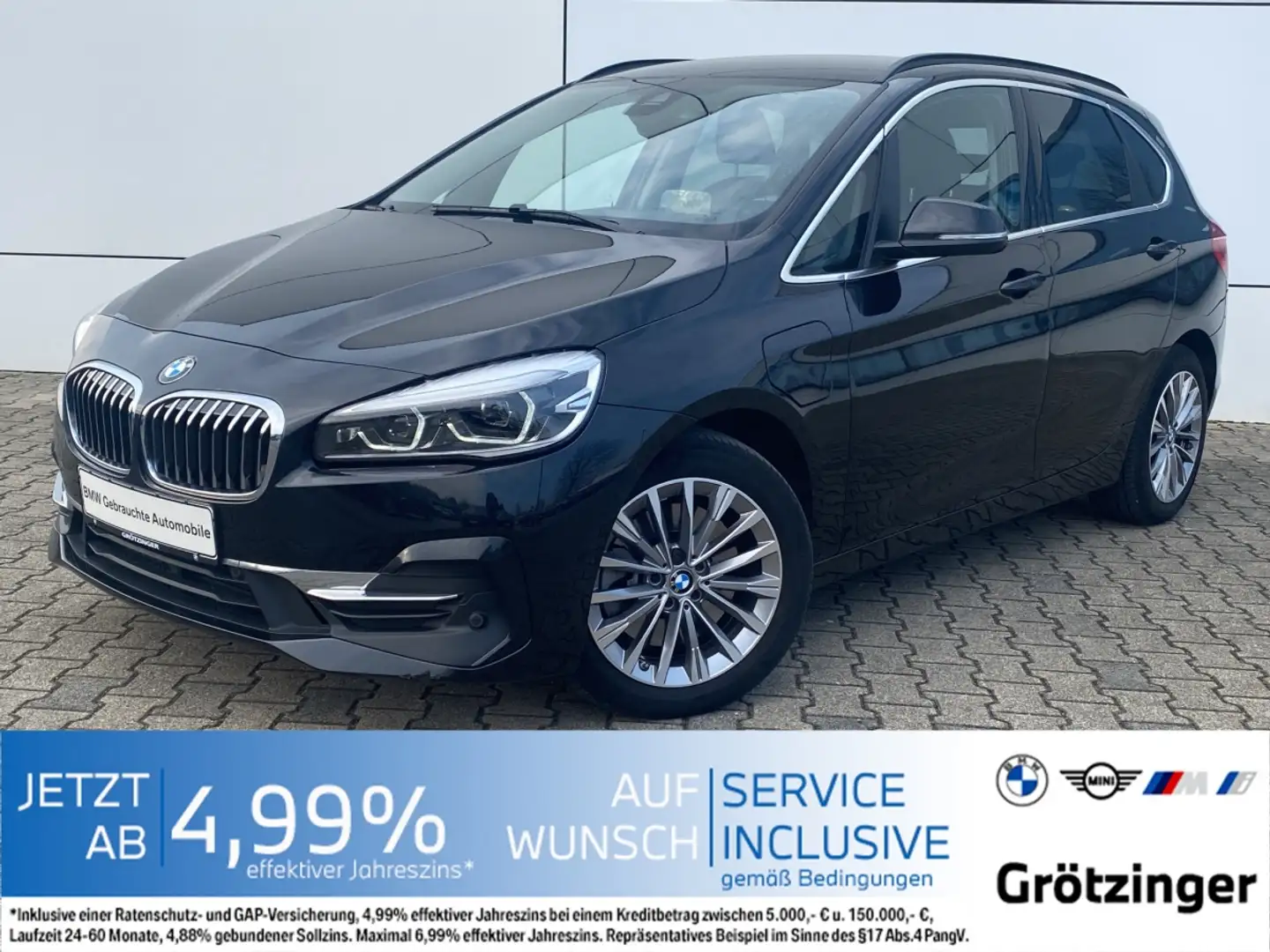 BMW 225 xe Active Tourer Luxury Line HUD+LED+Navi+SHZ Noir - 1