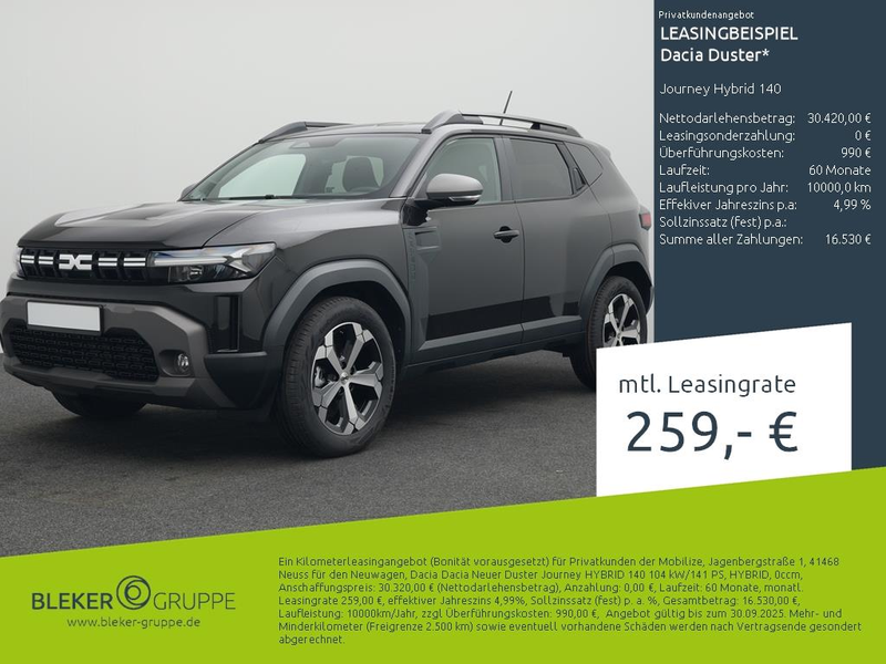 Dacia Duster Journey Hybrid 140
