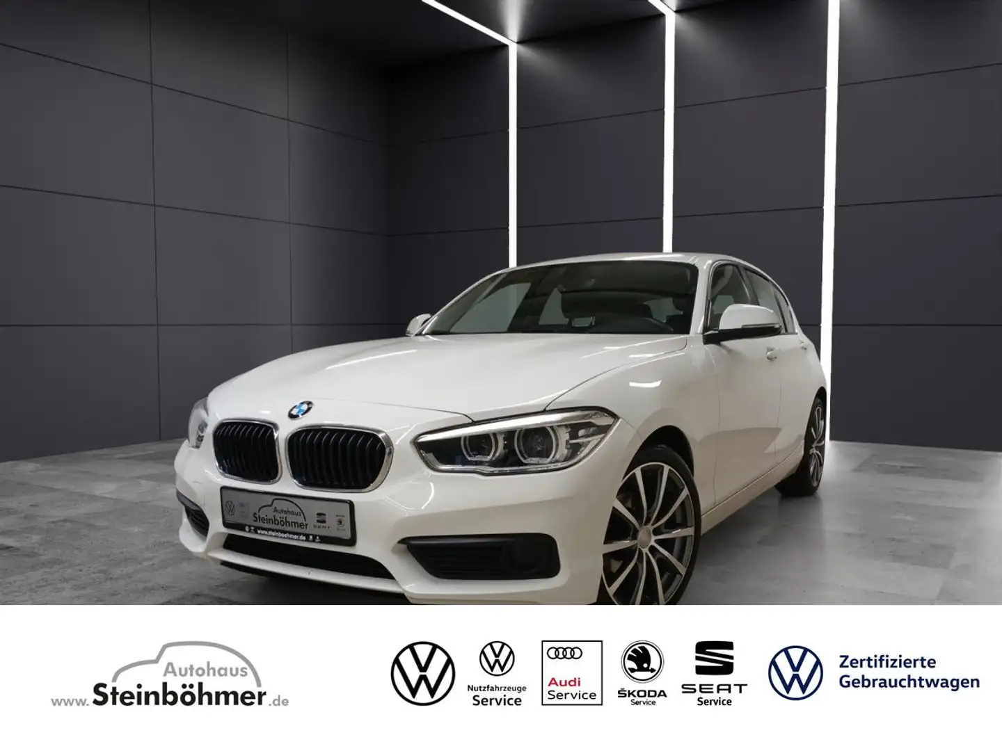 BMW 118 i Navi LED PDC Business-Paket Bluetooth Klima Bianco - 1
