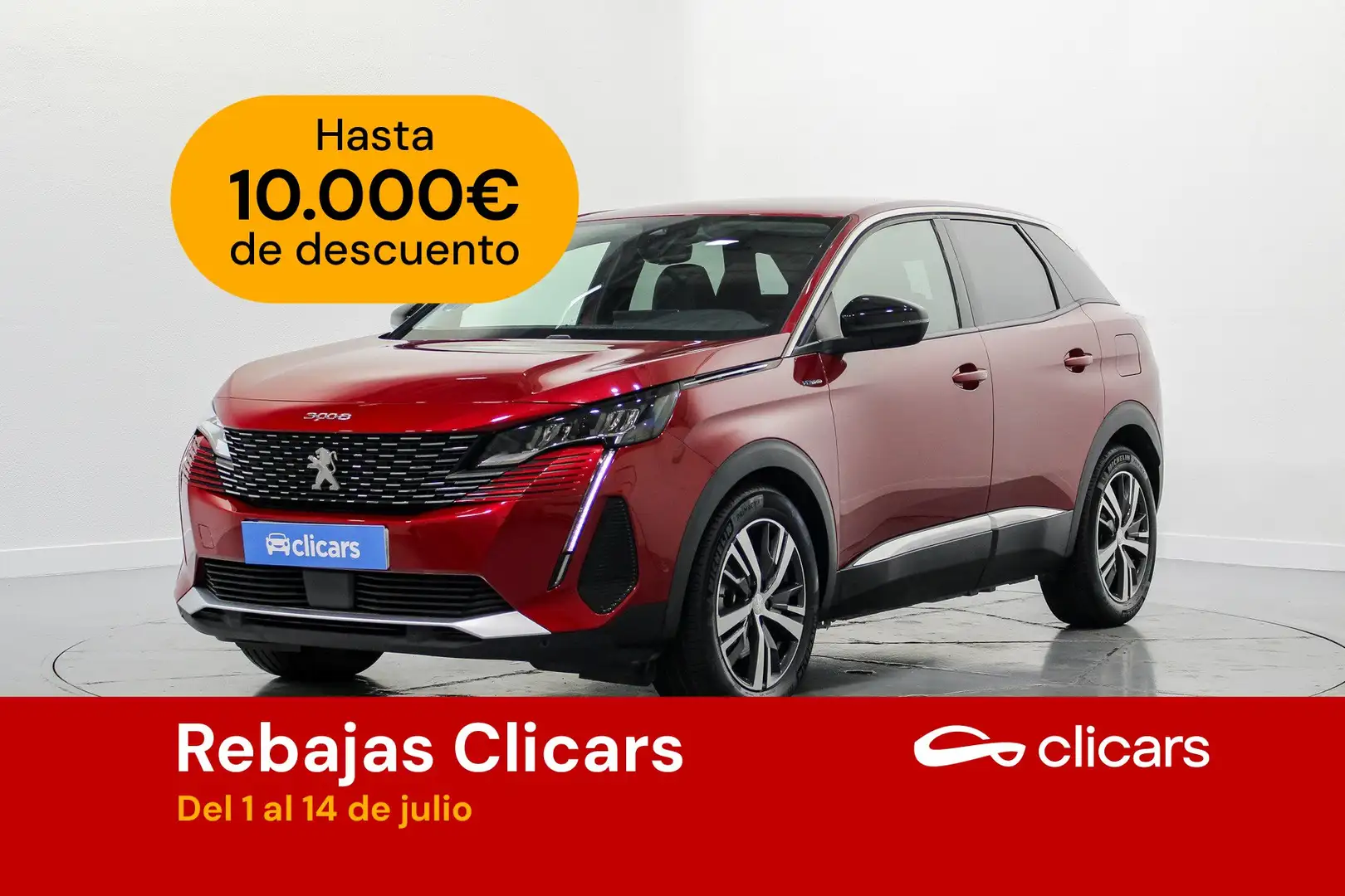 Peugeot 3008 HYB PHEV 225 Allure Pack e-EAT8 Rojo - 1