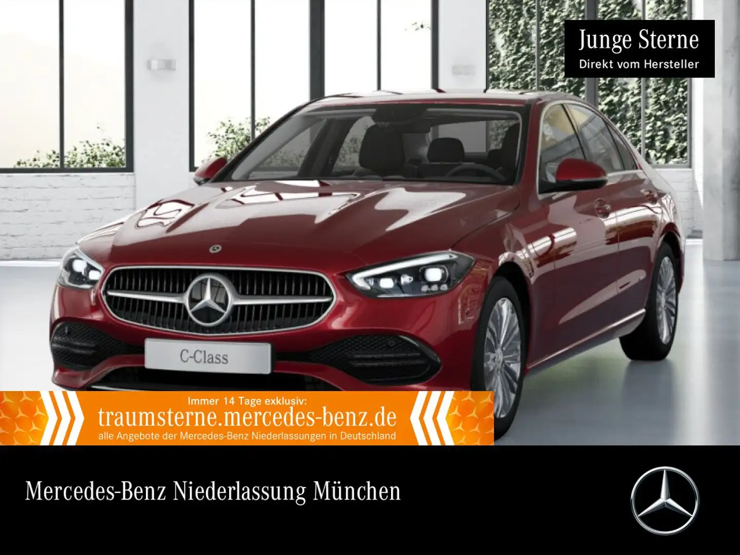 Mercedes-Benz C 180 AVANTG+KAMERA+TOTW+KEYLESS+9G Rot - 1