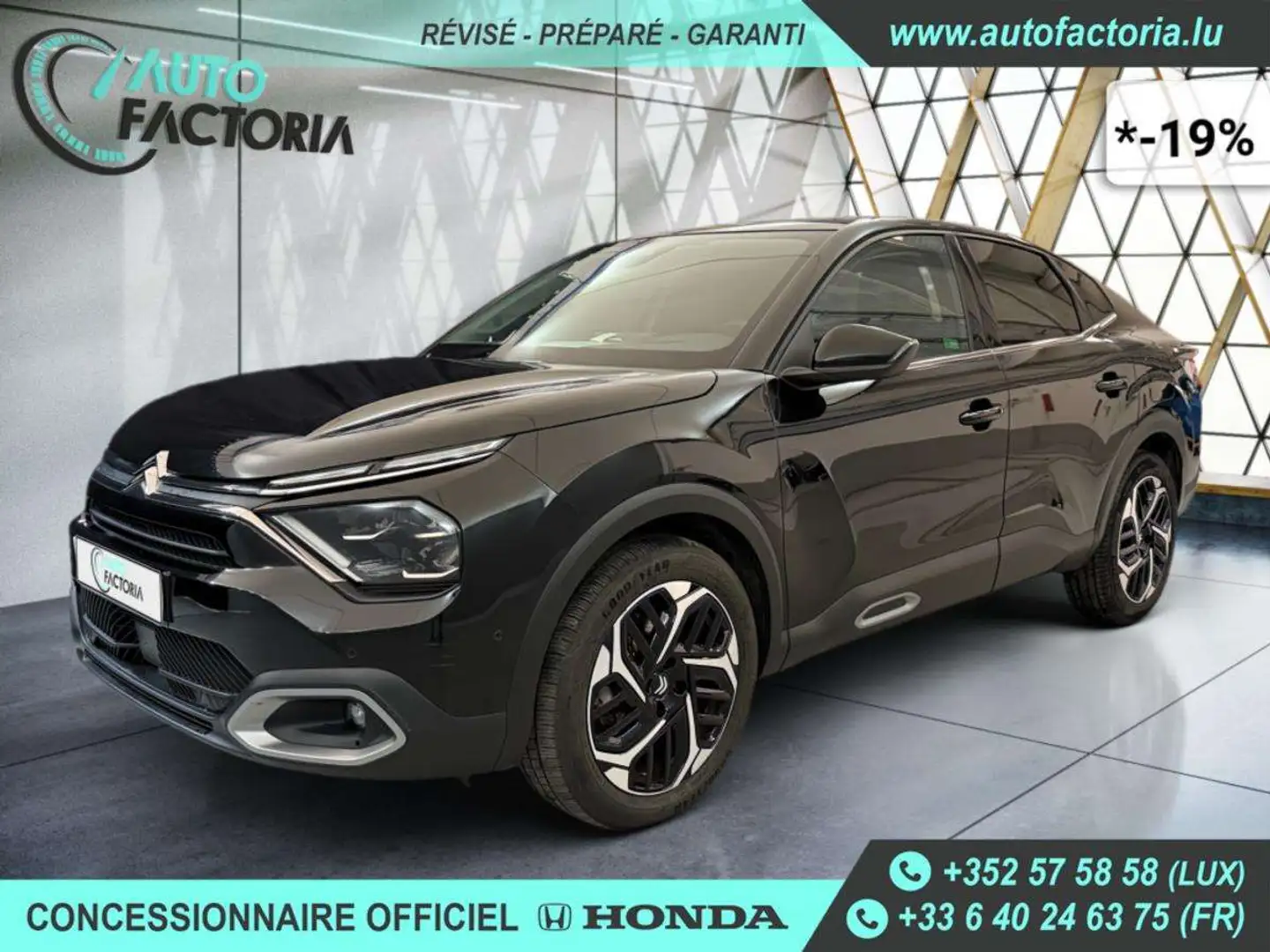 Citroen C4 X -19% 1.5 HDI 130cv BVA+GPS+CAM360+LED+Options Noir - 1