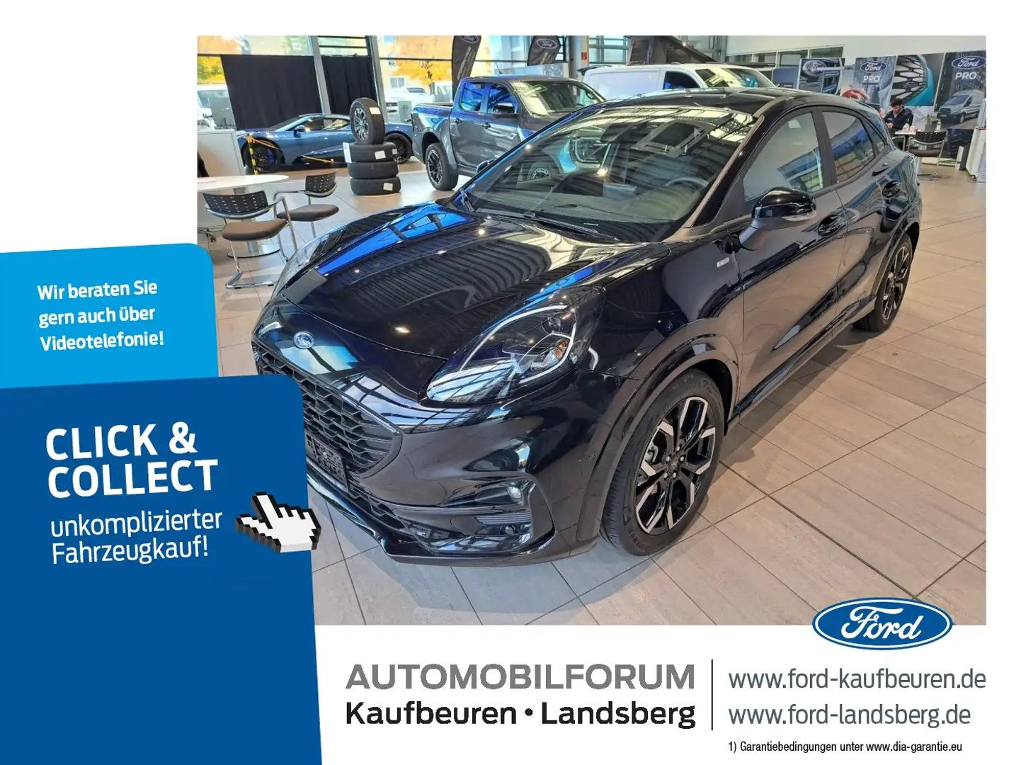 Ford Puma 1.0 EcoBoost ST-Line X ACC LED Navi SHZ Noir - 1