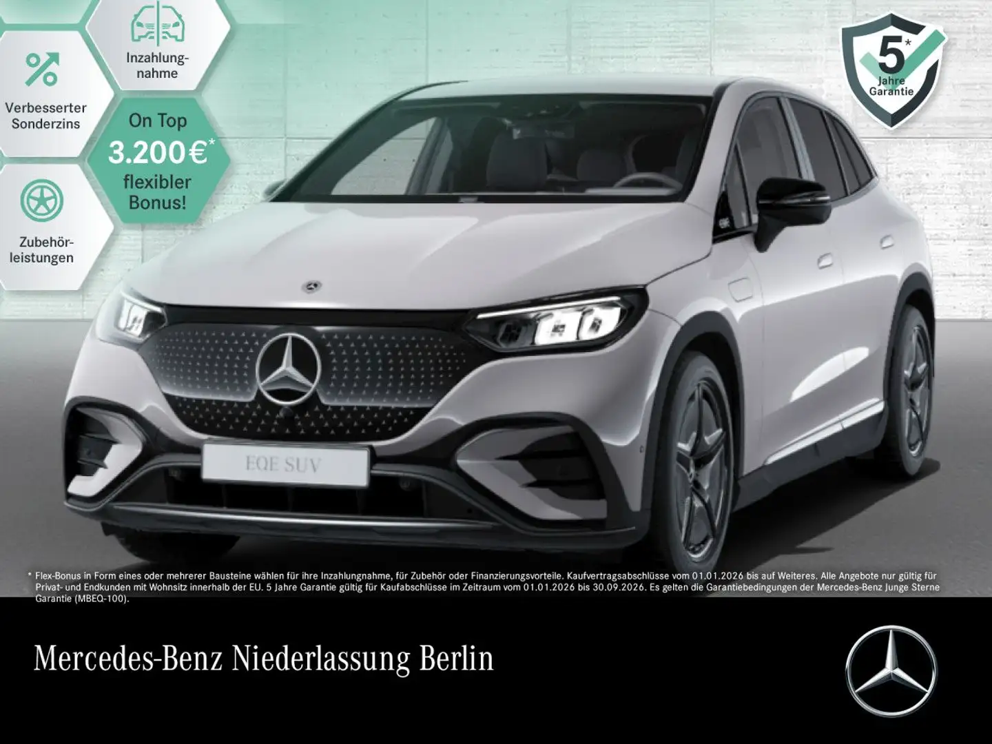 Mercedes-Benz EQE 350 AMG+NIGHT+360+AHK+LED+TOTW+KEYLESS Grau - 1