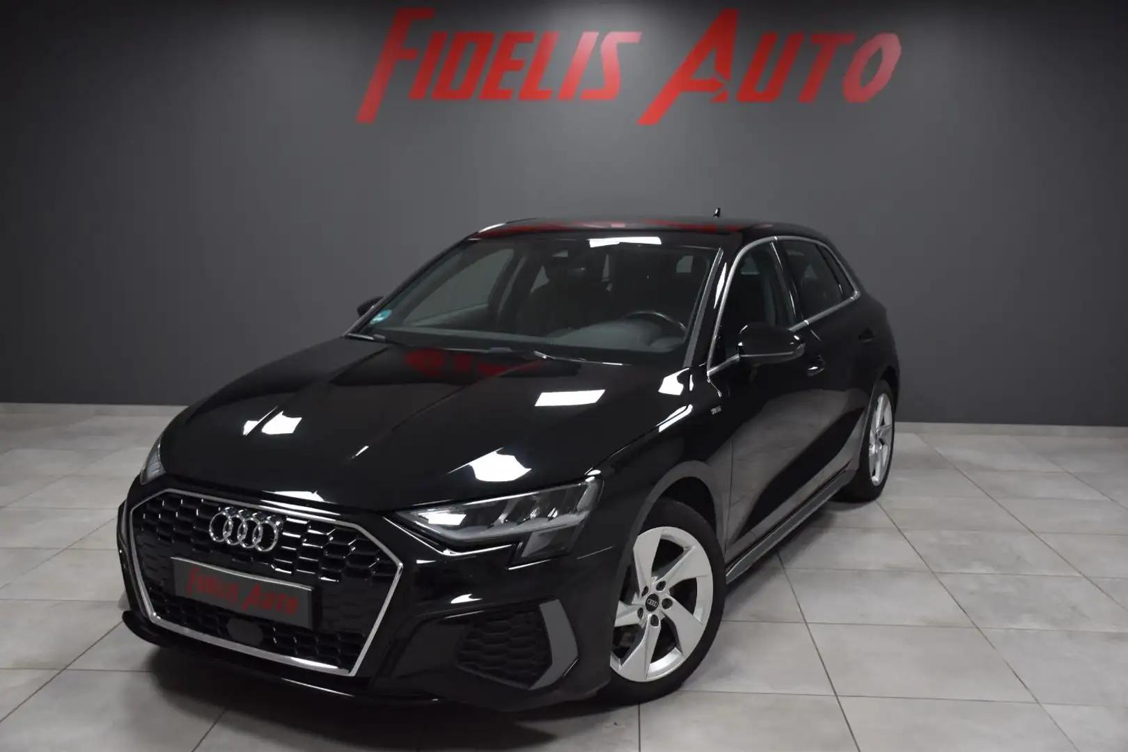 Audi A3 35 TFSI 150 Mild-Hybrid S-tronic S line GARANTIE 12 MOIS INCLUS Noir - 1