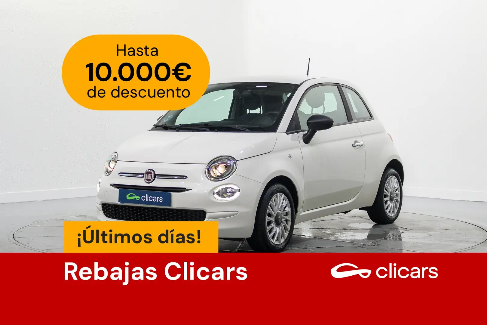 Fiat 500 1.0 Hybrid Cult 52kW Blanc - 1