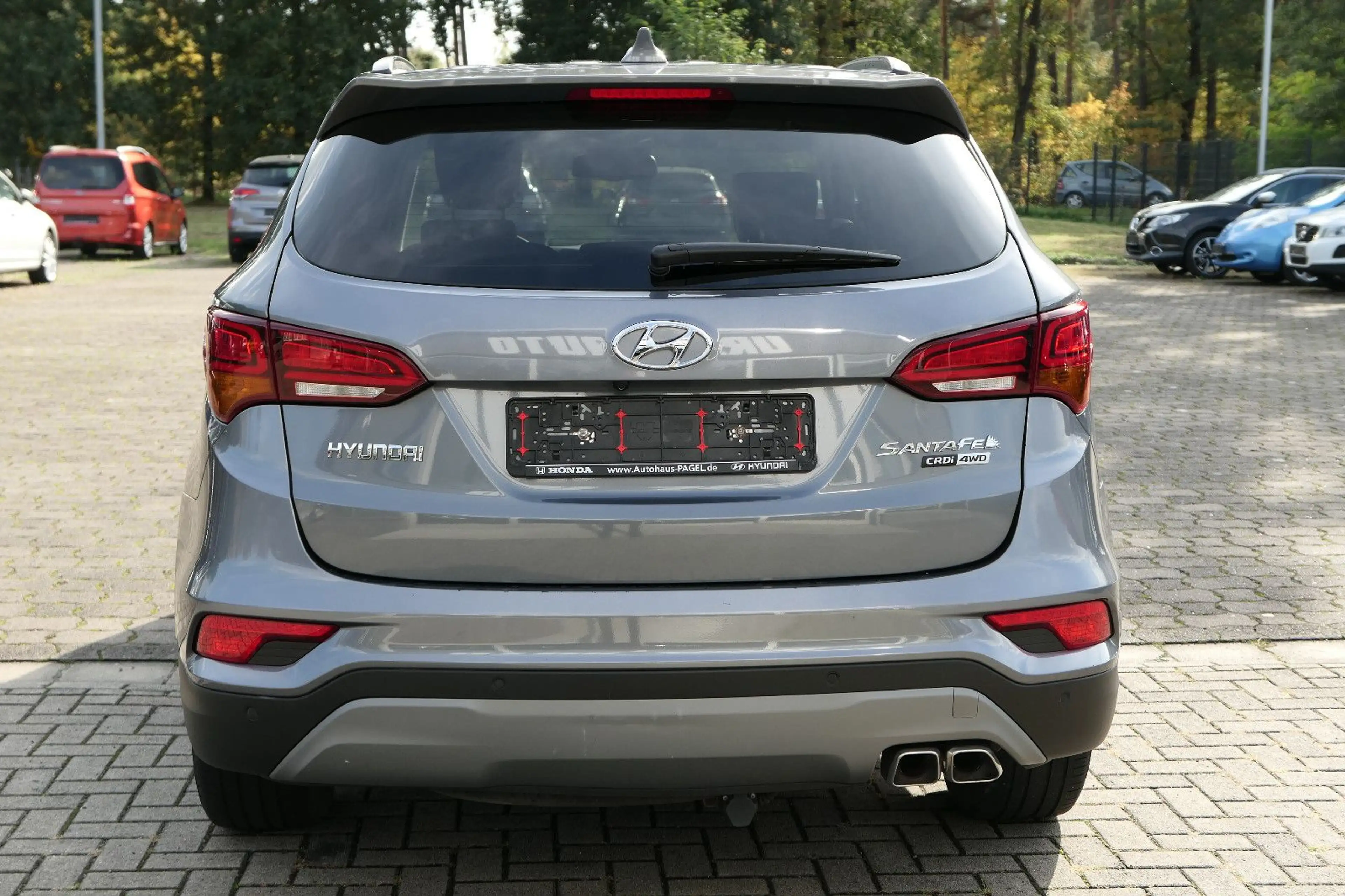 Hyundai SANTA FE blue Premium 4WD AHK/Keyless/el.Sitz — photo 4