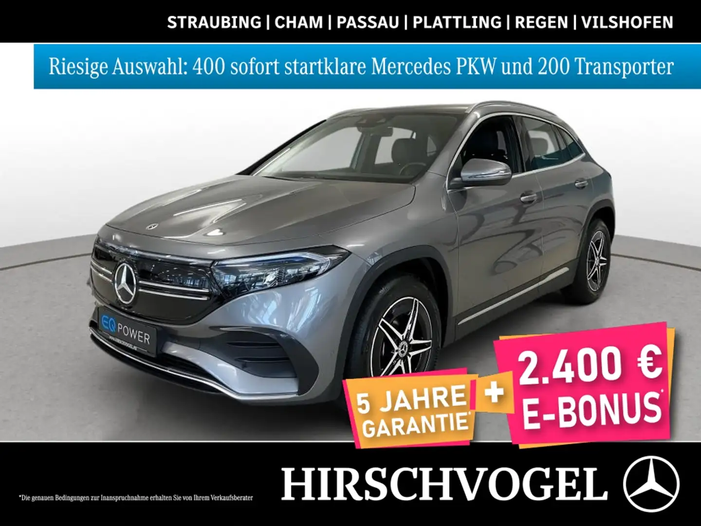Mercedes-Benz EQA 300 4M AMG-Line+MBUX+Navi-P.+LED+Kam+PDC+SHZ Gris - 1