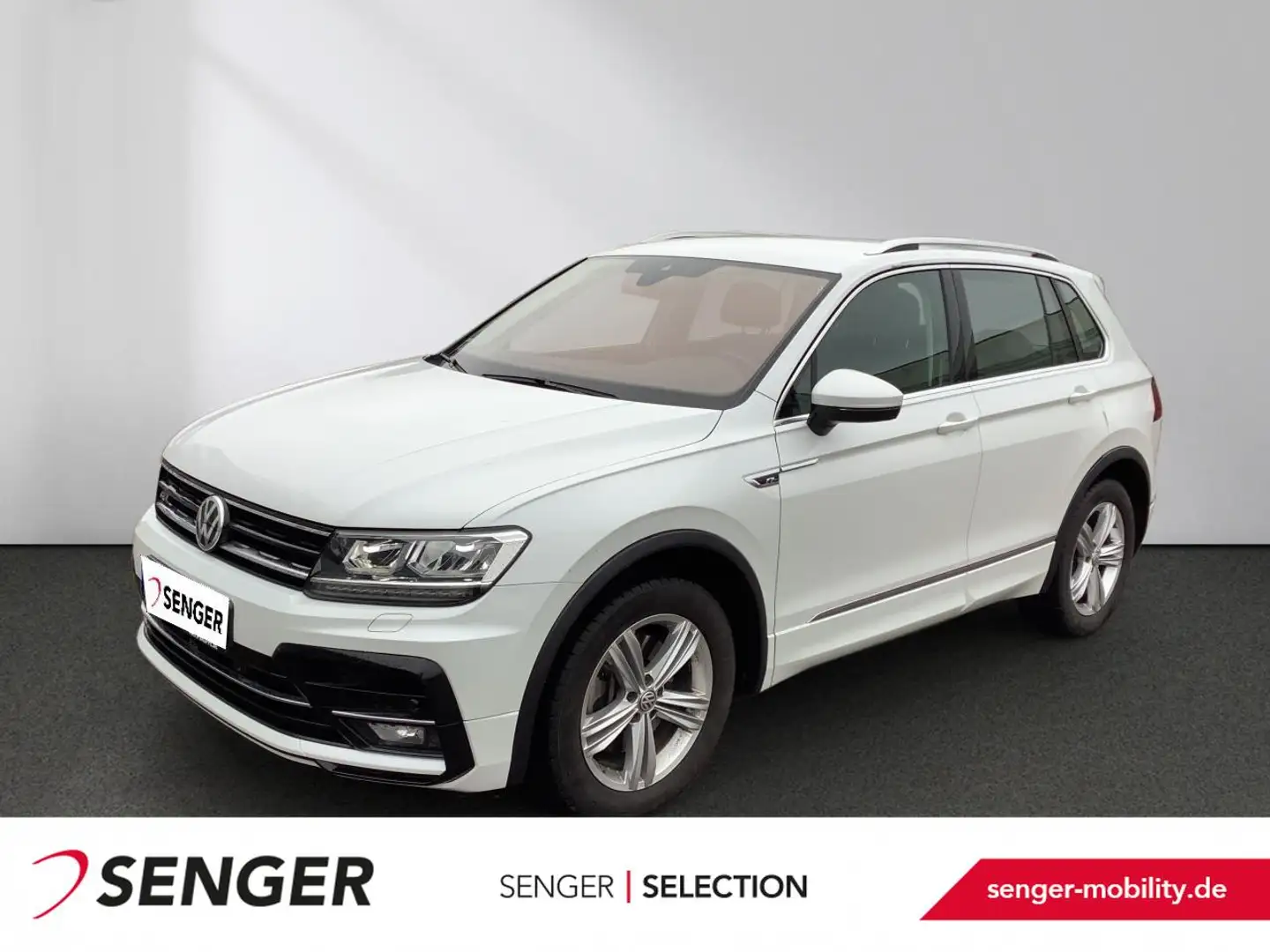 Volkswagen Tiguan 2.0 TDI R-Line 4MO DSG Nav LED PDC APP Weiß - 1