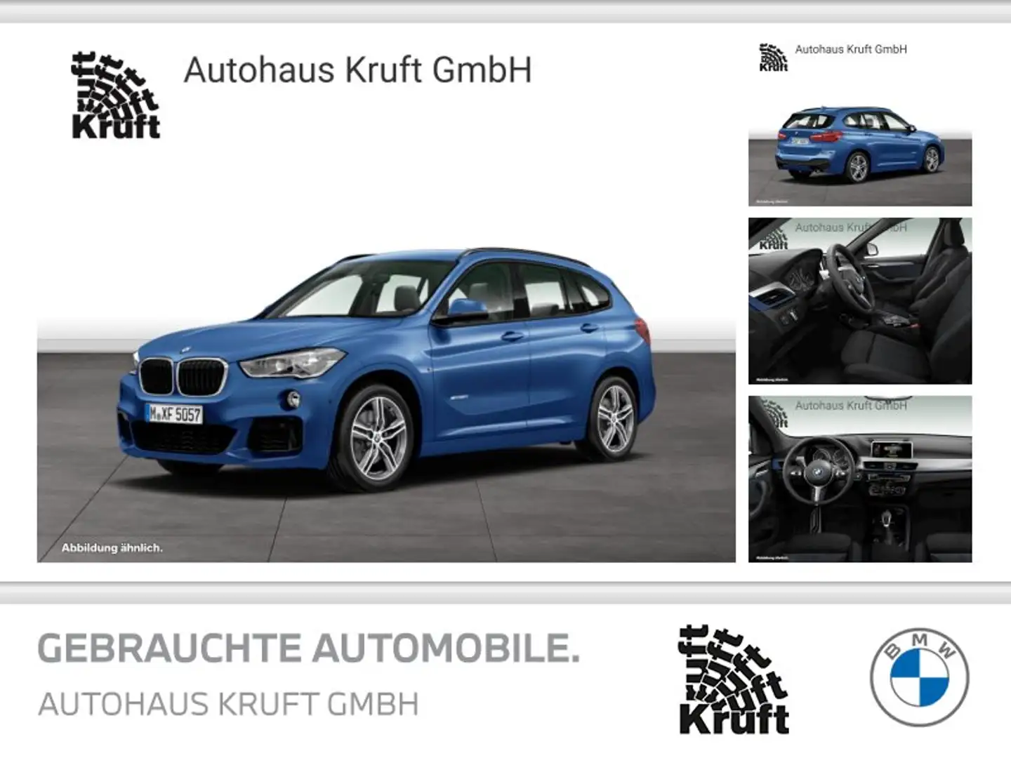 BMW X1 xDrive20i M SPORT+AUTOM+NAV PLUS+LED+HUD Blau - 1