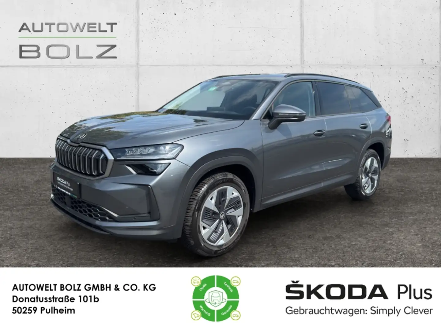 Skoda Kodiaq Selection 4x4 2.0 TDI HUD Navi Matrix DigiCock Mem Grau - 1