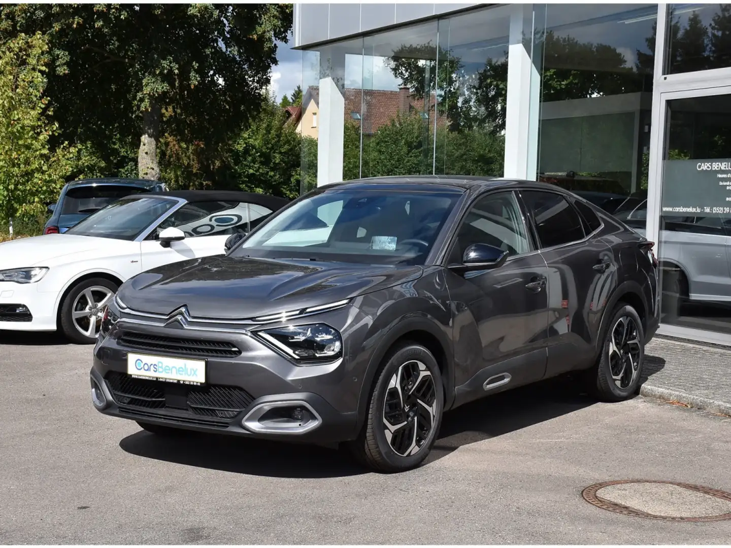 Citroen C4 X 1.2 PureTech Shine EAT8 TOIT PANO CUIR ACC SIDE Gris - 2