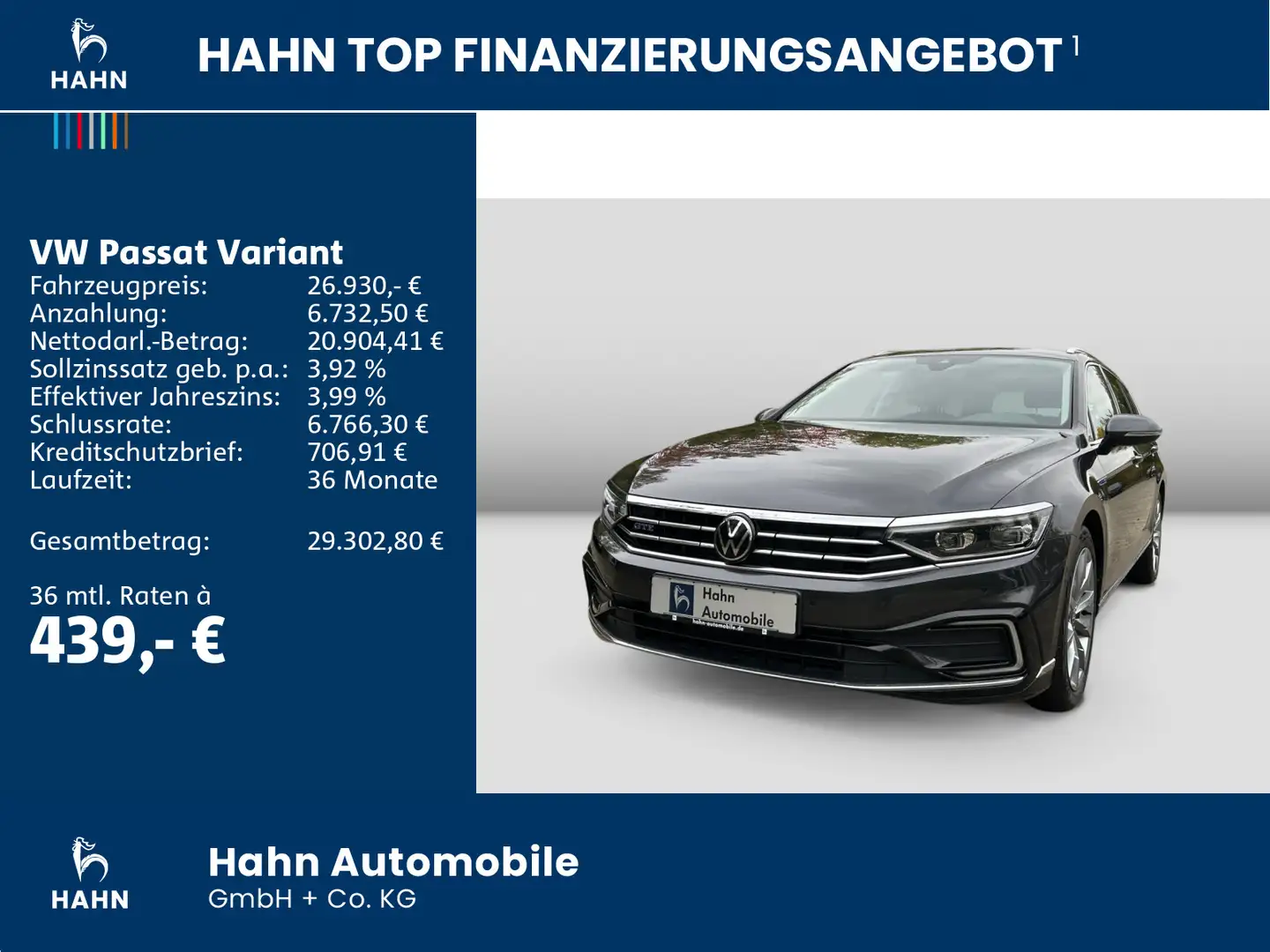 Volkswagen Passat Variant 1.4TSI DSG GTE Matrix AHK Nav ACC Gris - 2