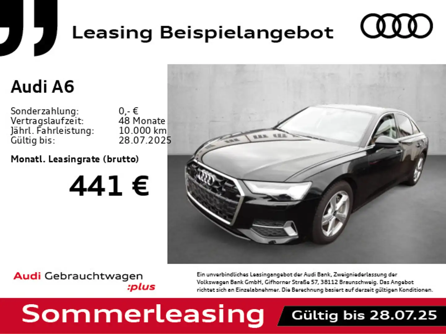 Audi A6 A6 Lim. 45 TFSI advanced  S tronic *STDHZG*HuD* Schwarz - 1
