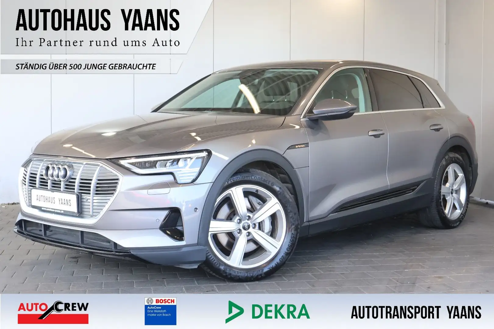 Audi e-tron 50 quattro LUFT+VIRTUAL+ACC+KAM+LEDER+AHK Grau - 1