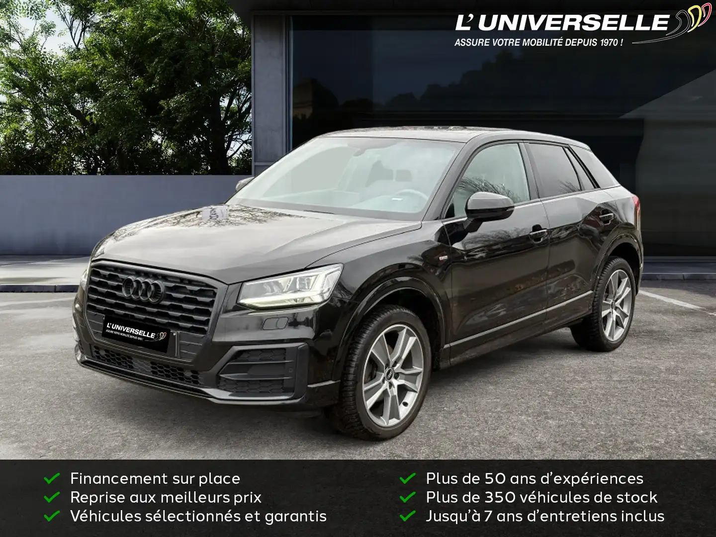 Audi Q2 S-LINE Zwart - 1