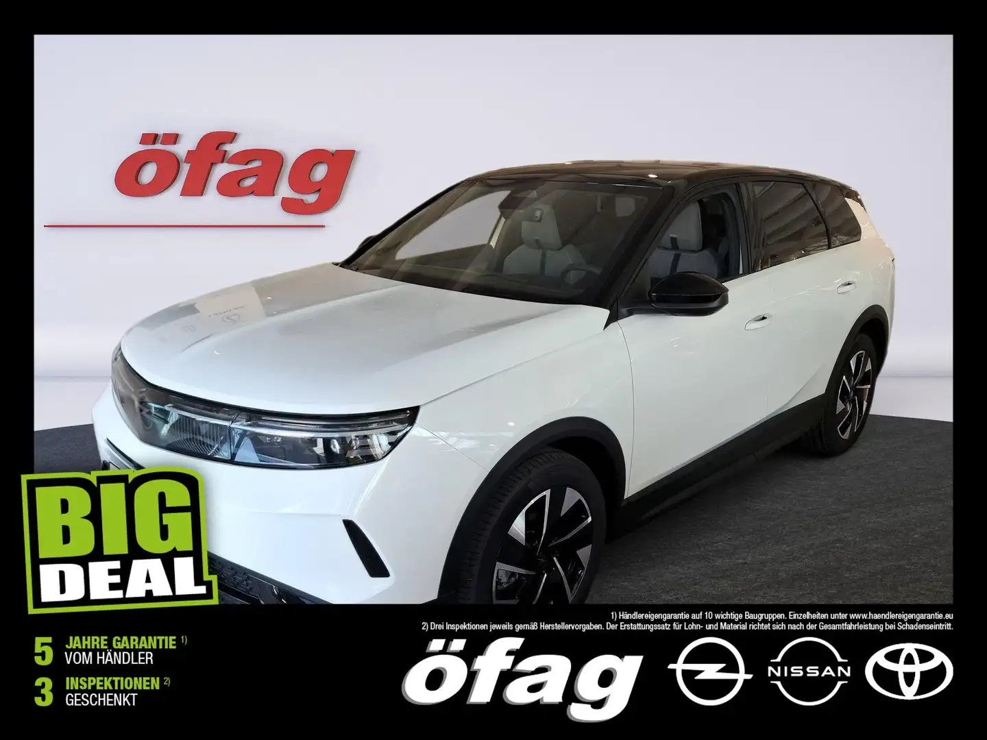 Opel Grandland 1.2 48V W GS ACC+Navi+SHZ+2xKlima+360 Weiß - 1