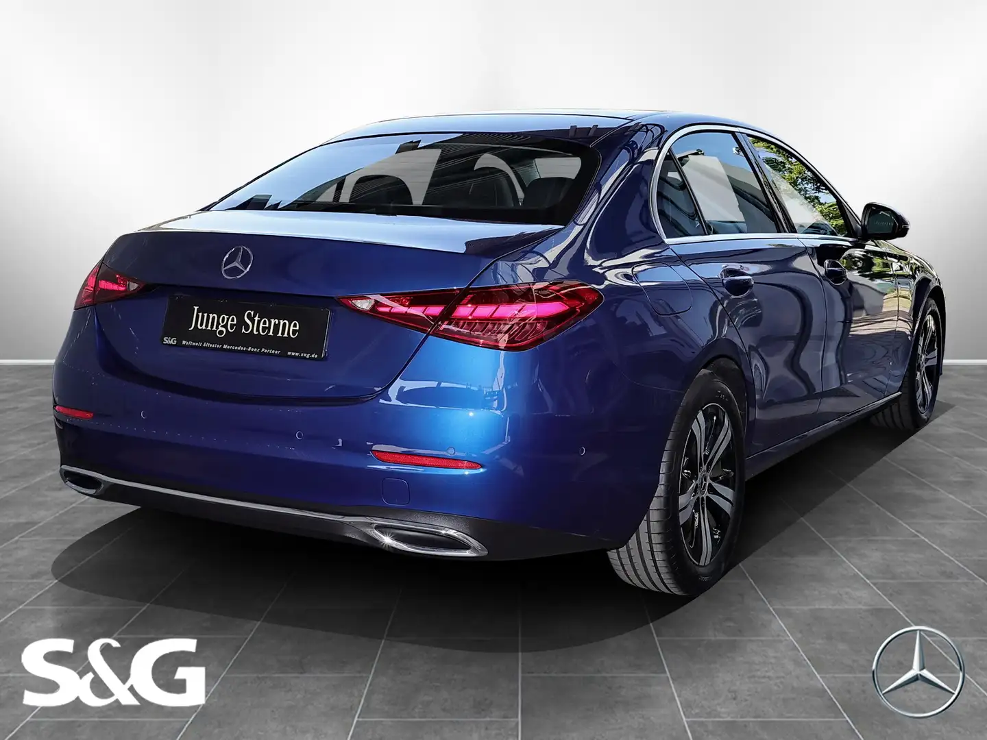 Mercedes-Benz C 180 CARPLAY+SPURHALTE+360°+MBUX+LED+17 ZOLL Bleu - 2