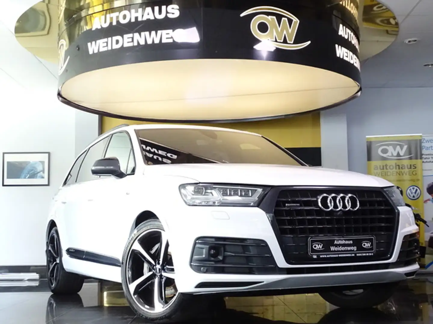 Audi Q7 50 TDI quatt SLine Pano Matrix 360Cam 7Sitzer Weiß - 2