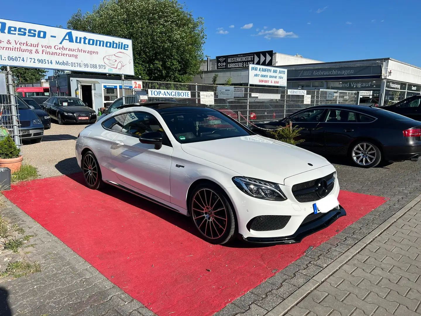 Mercedes-Benz C 250 C 250 *PANORAMA*NIGHT VISION*BURMESTER*AMG* Bianco - 2