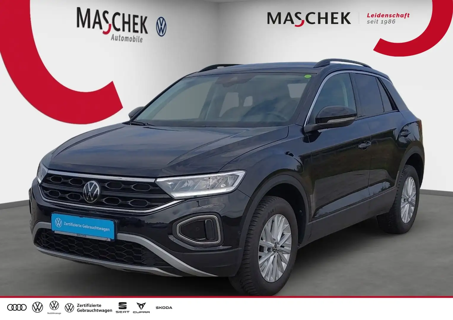 Volkswagen T-Roc Life 1.0 TSI Navi Sitzh. PDC LED Navi PDC Schwarz - 1