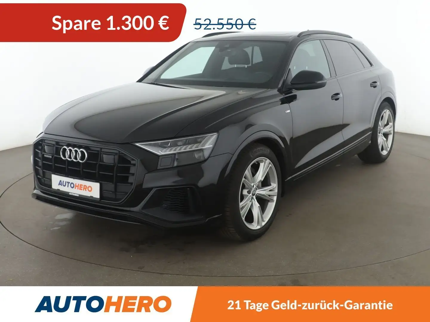 Audi Q8 50 TDI quattro Aut.*SLINE*HEAD-UP*MATRIX*VC*CAM*SH Schwarz - 1