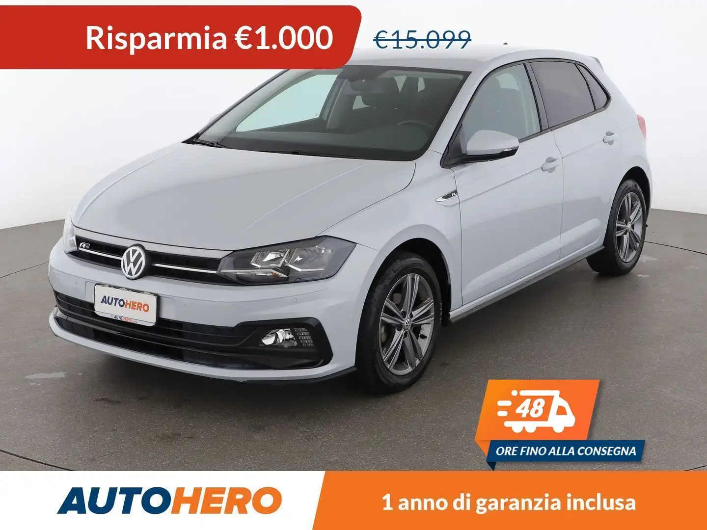 Volkswagen Polo 1.0 Sport 80 CV srebrna - 1